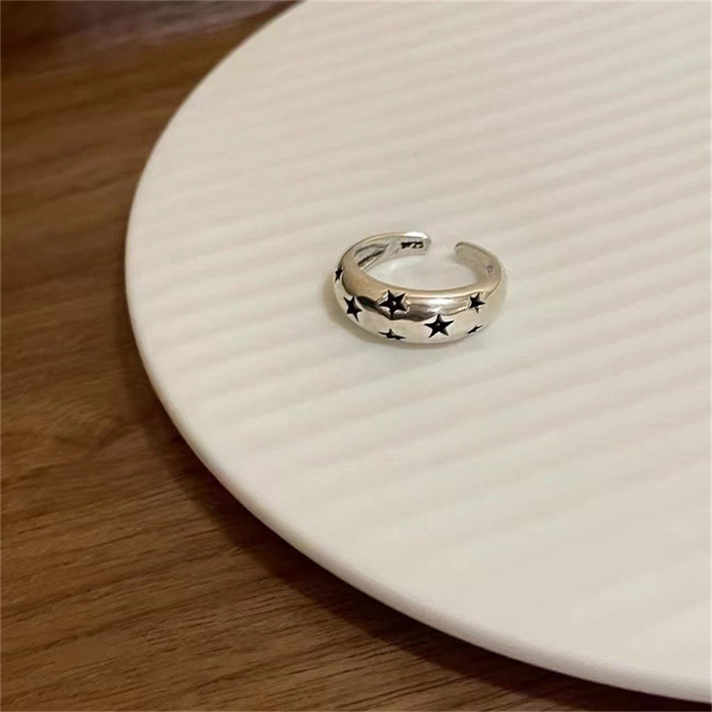 Wholesale Butterfly Pearl Ring 925 Sterling Silver Open Adjustment Index Finger Ring ACC-RS-Yues012