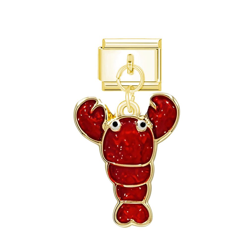 Wholesale  Italian Charm Bracelet 9mm DIY Animal Series   Creative Stainless Steel Composable Bracelet