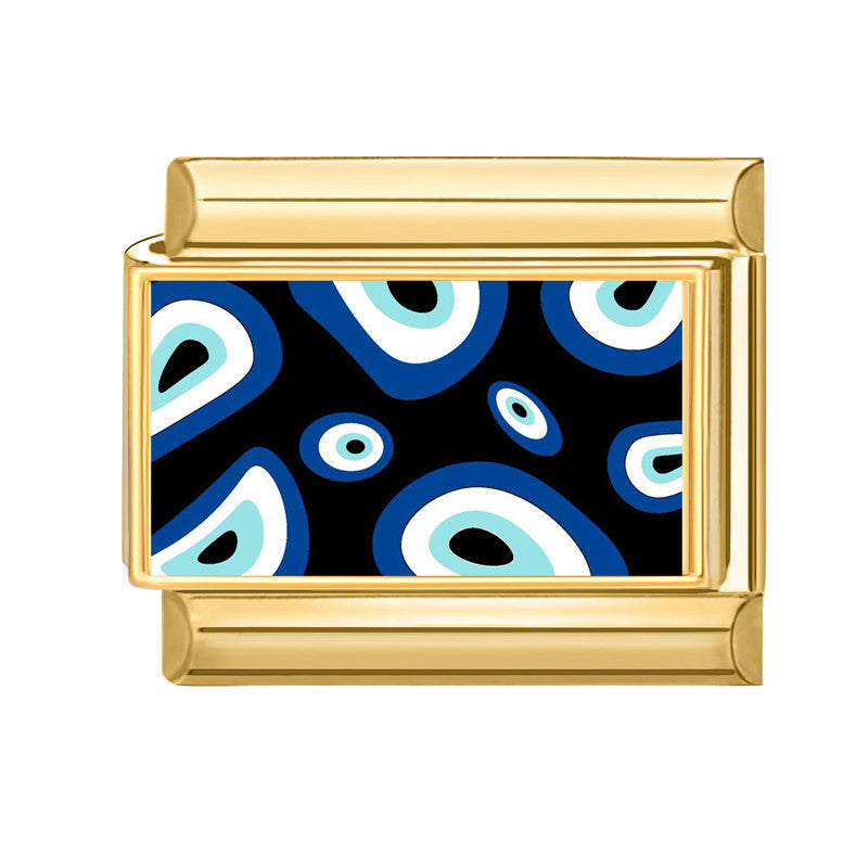 Wholesale 9mm Italian Charm Starter Bracelets DIY Heart Flower Evil Eye Series Stainless Steel Composable Bracelet