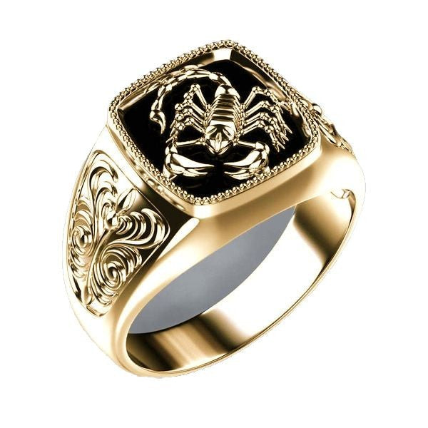 Wholesale Men' s Ring,  Gold Electroplated Alloy Fashion Accessory,  Trendy Gift for Resale