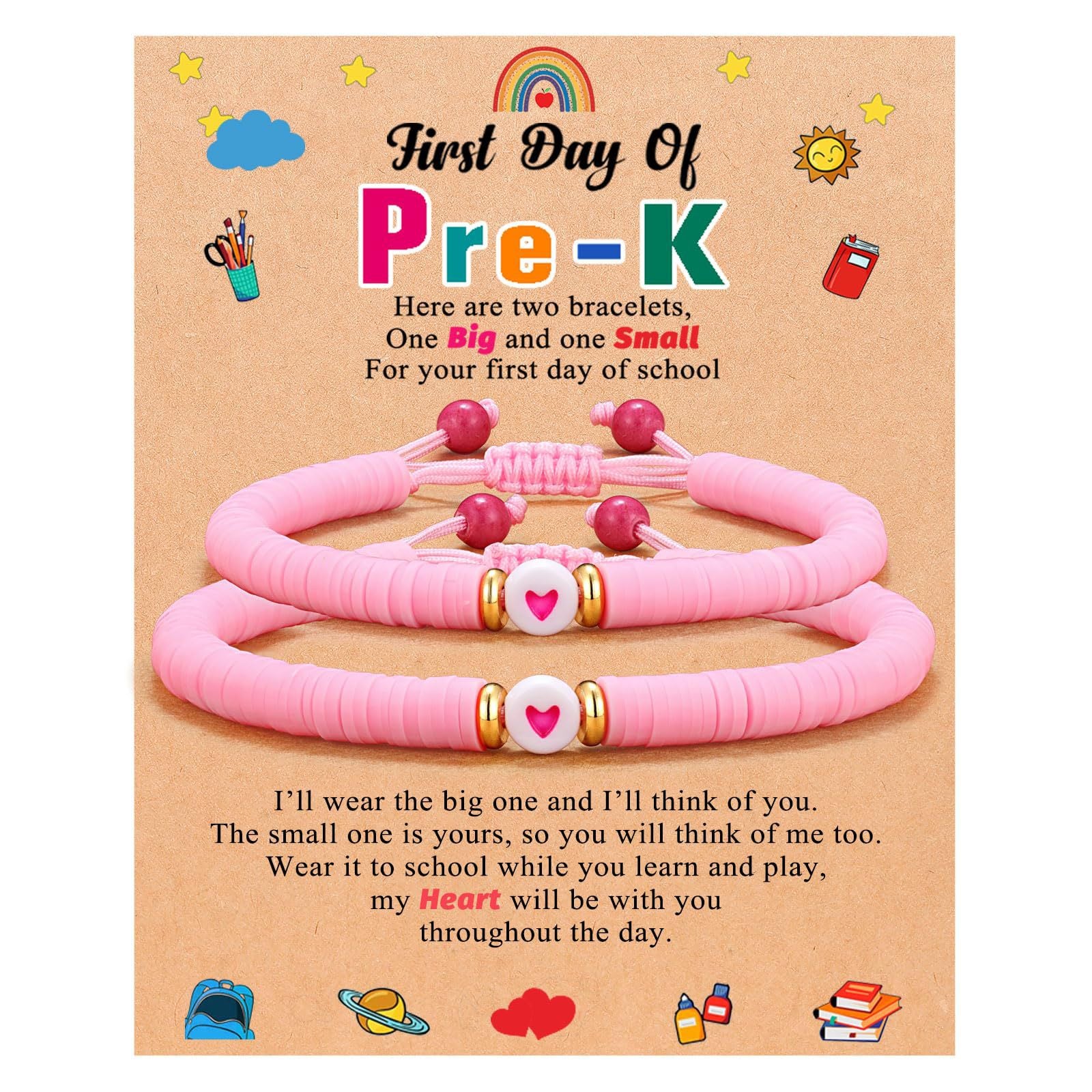 Wholesale Colorful Polymer Clay Bracelets for The Back-to-school Season ACC-BT-FenRui005