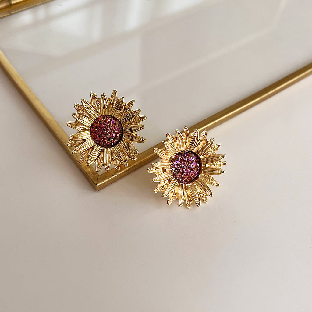 Wholesale vintage oil-dropped medieval style Pearl Earrings