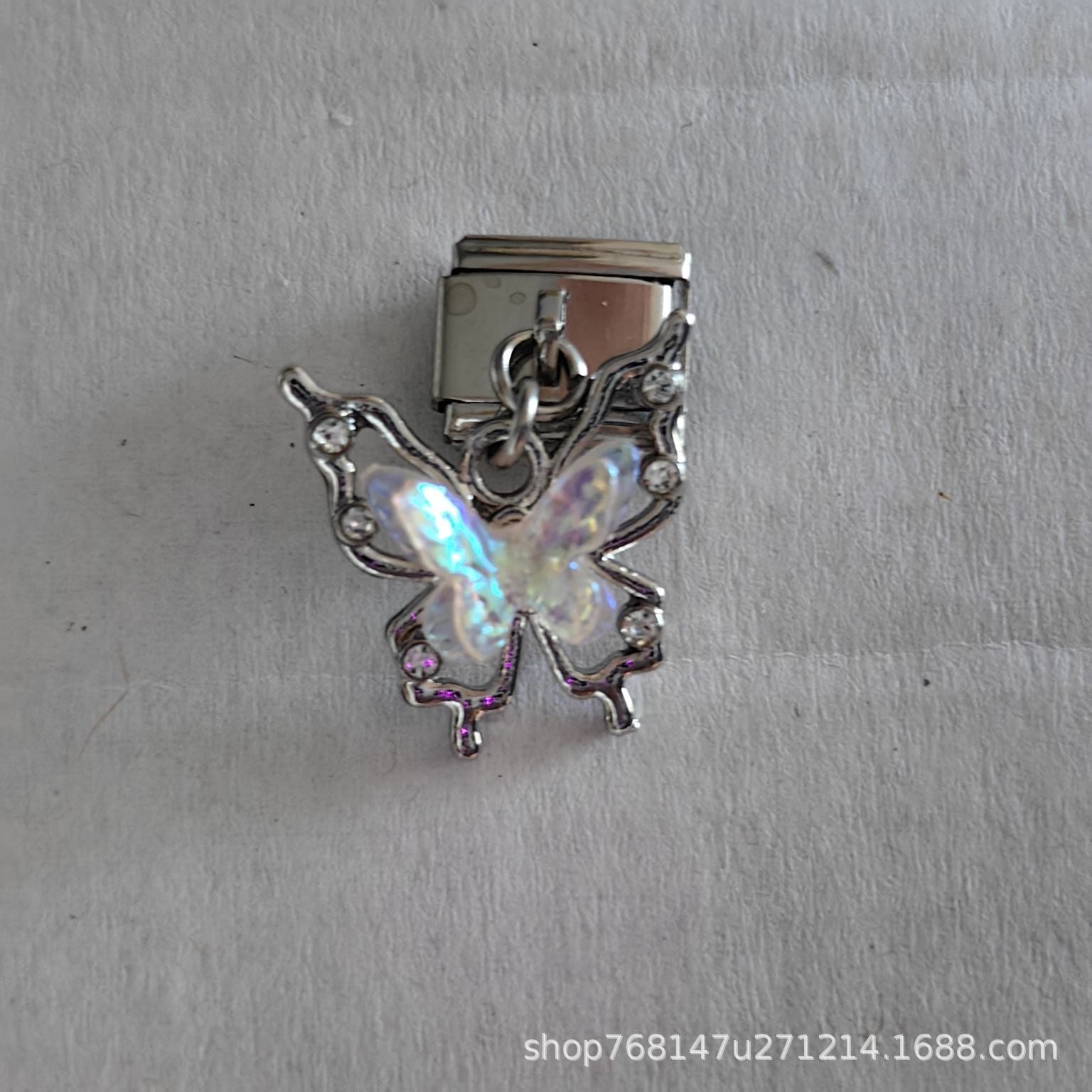 Wholesale Italian Charm Stainless Steel Bracelet Single Hook Pendant Jewelry Accessory Gift
