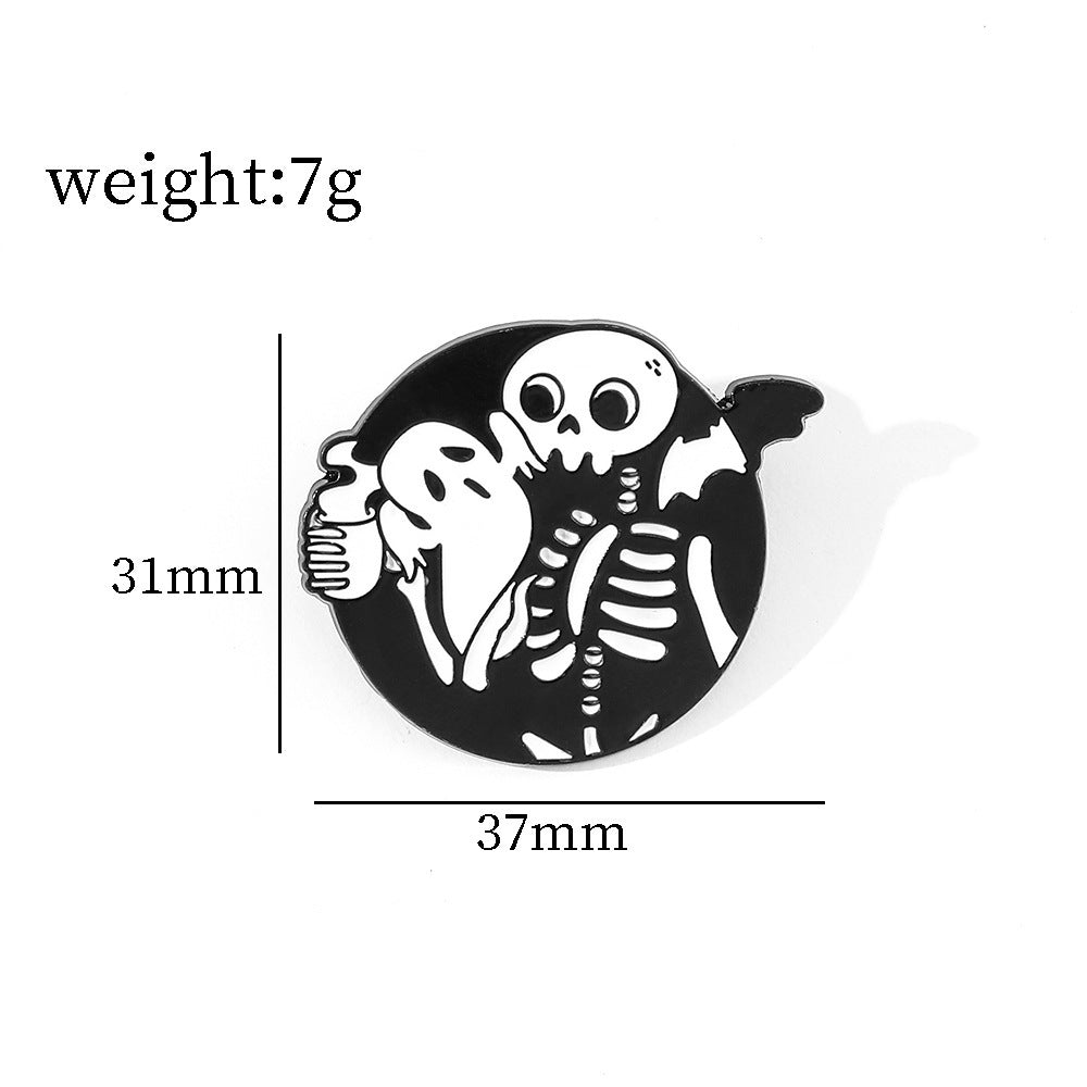 Wholesale  5pcs Scream Series  Metal Brooch