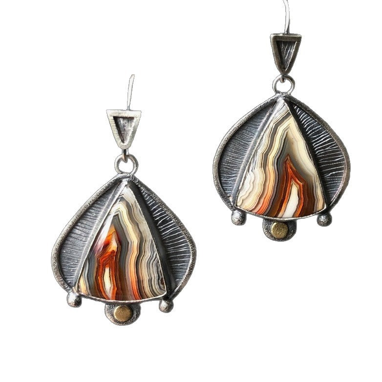 Wholesale Alloy Drop Earrings For Women Chic Triangle Teardrop Lace Design Party Jewelry Accessory