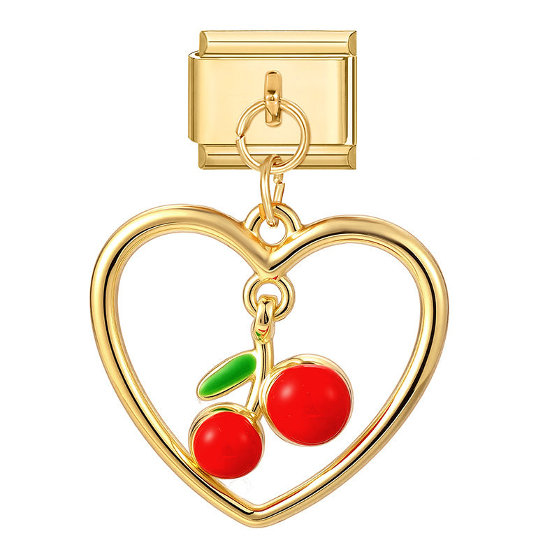 Wholesale  Italian Charm Bracelet 9mm DIY Splicing Cute Creative Stainless Steel Composable Bracelet