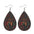 Wholesale Juneteenth Double Sided PU Leather Earrings