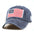 Wholesale American Flag Classic  Baseball Cap Embroidered Letter Patch Washed Cotton Hat