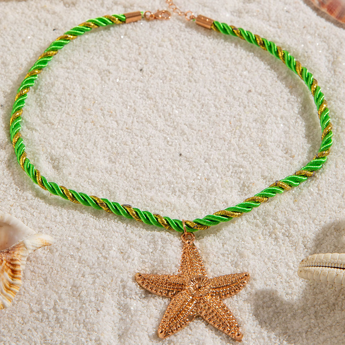 Wholesale  Metal Ocean Style Starfish Pendant Necklace