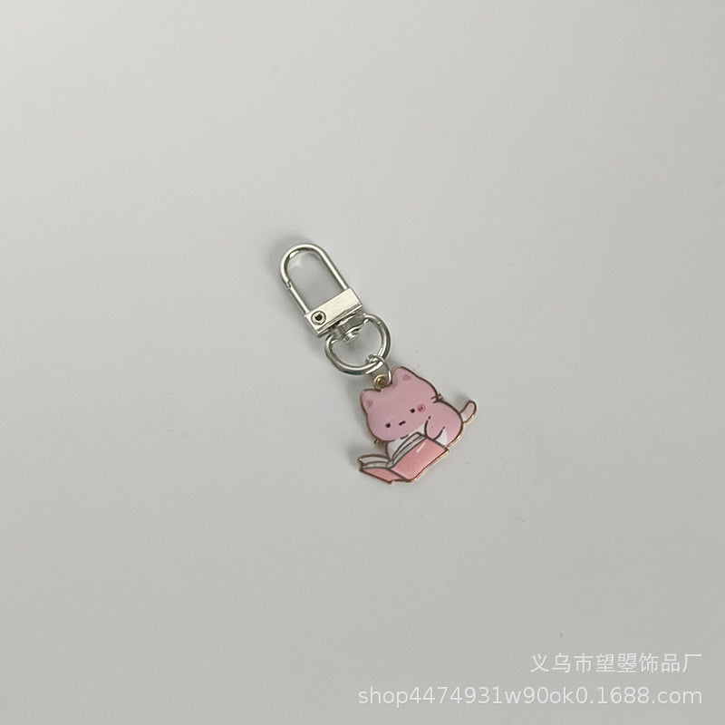 Wholesale Creative and able alloy cat Keychains