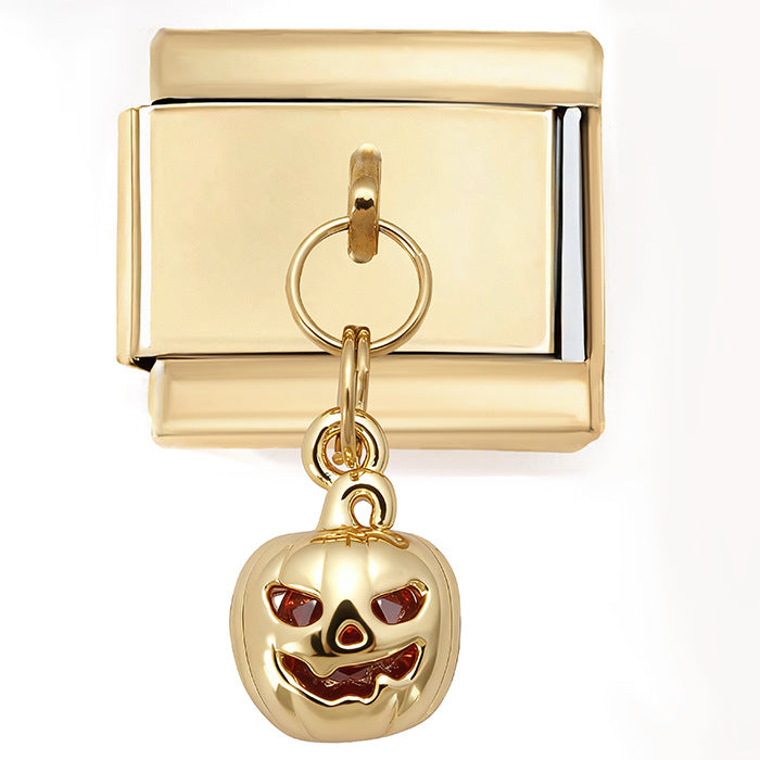 Wholesale Italian  New Year gold module DIY pendant bracelet