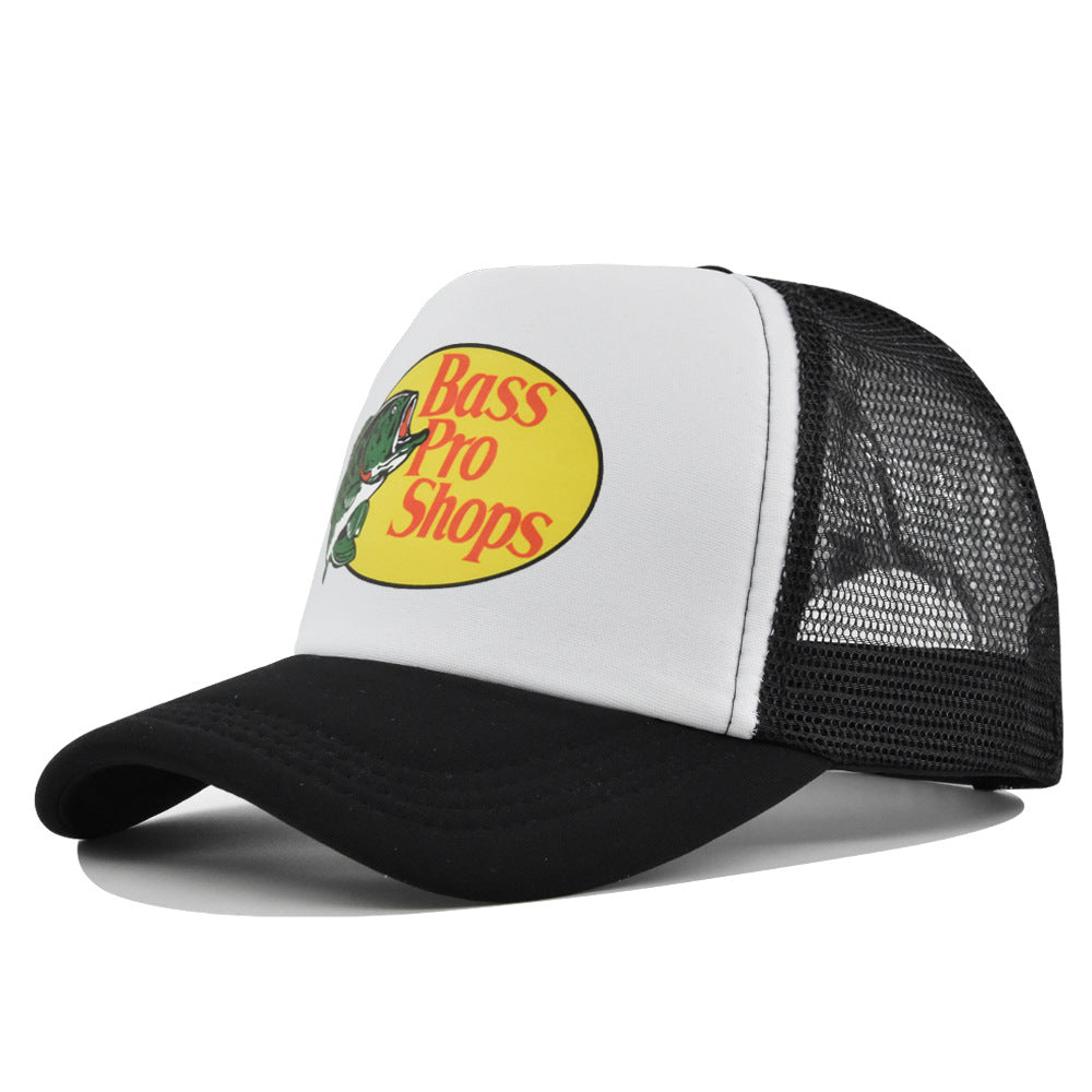 Wholesale Printed fish silk screen cap summer net Hat