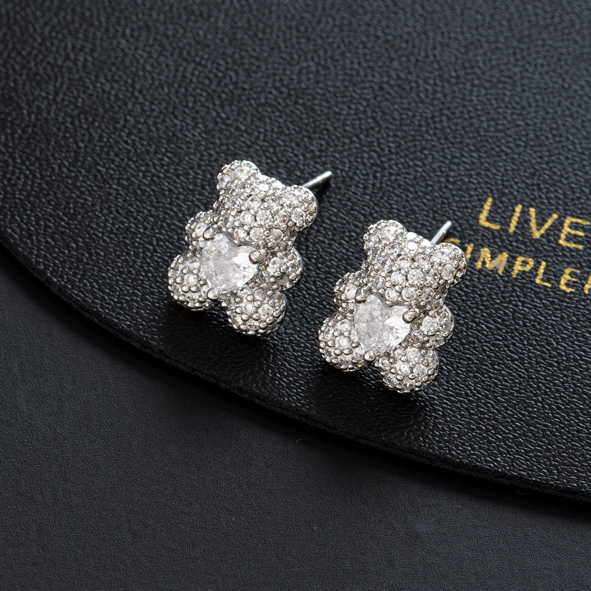 Wholesale Electroplated Copper  Rhinestone Earrings Trendy Women S Jewelry Accessory Cute DIY Design For Party Everyday Wear