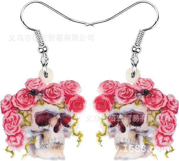 Wholesale  Beautiful Sugar Skull Head Earrings