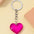 Wholesale 3D three-dimensional glass love keychain