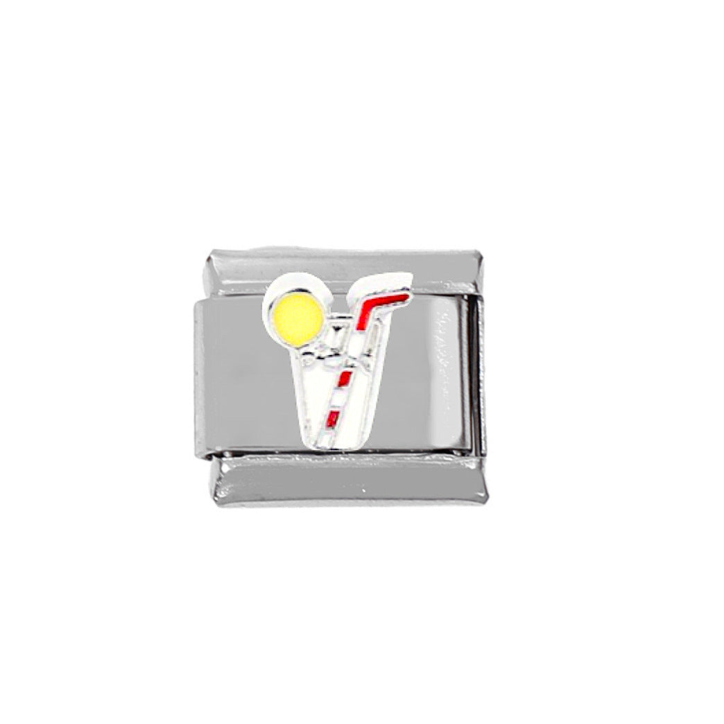 Wholesale Hamburger Coffee Stainless Steel DIY Charm Module For Bracelet Necklace Making Craft Supply