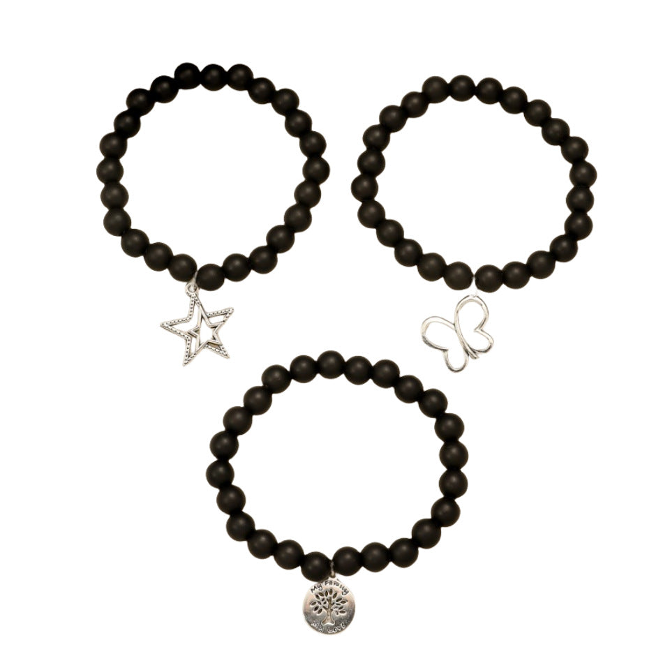 Wholesale Five-pointed Star Butterfly Multi-layered Beaded Bracelet ACC-BT-GL004