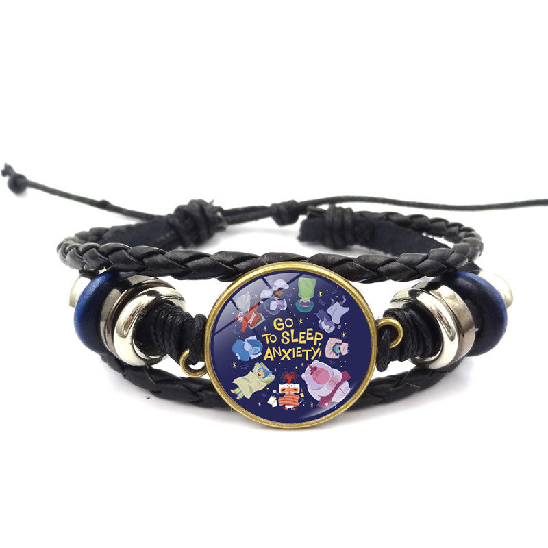 Wholesale Cartoon Cute Hand-woven Faux Leather Bracelet ACCVIP-BT-HengX002