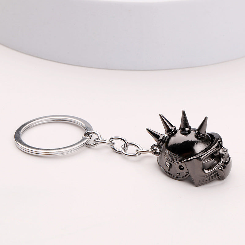 Wholesale Creative Skull Helmet Keychain