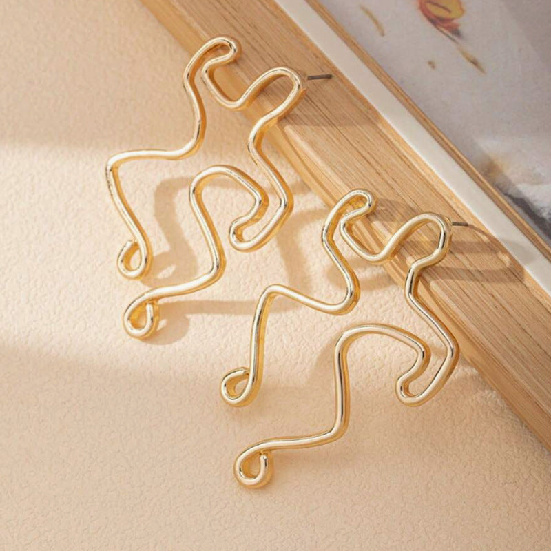 Wholesale  Funny Hollow Little People Earrings