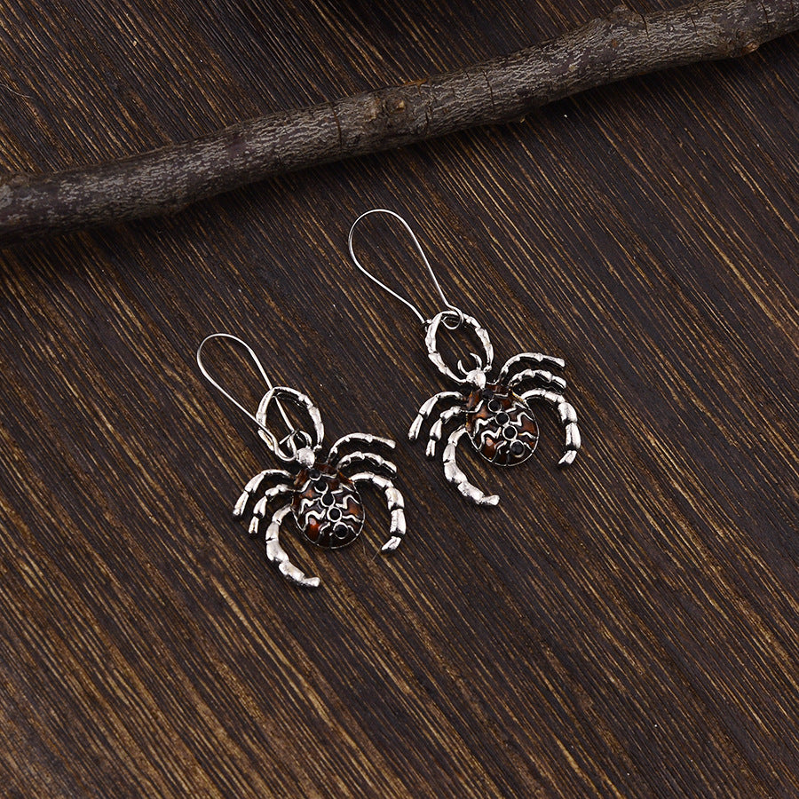 Wholesale Zinc Alloy Electroplated Gunmetal Black  Pendant Earrings Gothic  Style Fashion Jewelry Accessory For Women