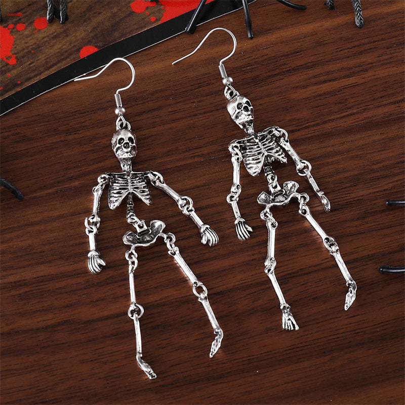 Wholesale  Creative  Human Skull Earrings