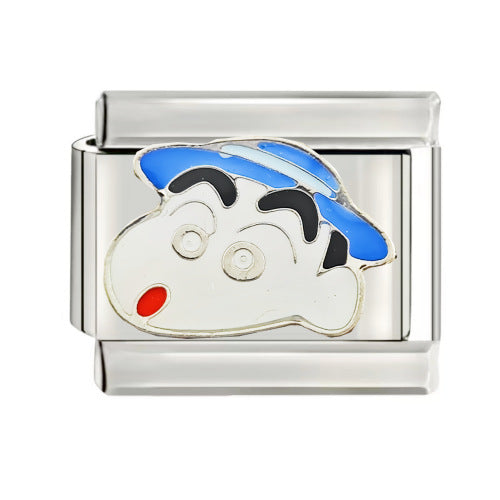 Wholesale 9mm Italian Charm Starter Bracelets DIY square Single Section Creative Stainless Steel Composable Bracelet