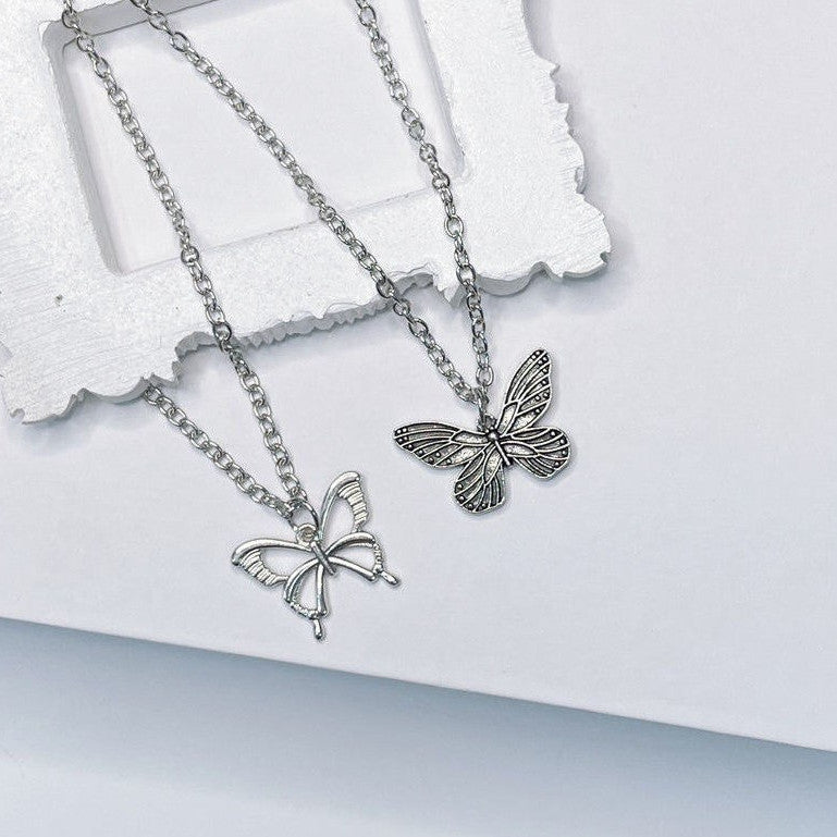 Wholesale Vintage Butterfly Necklace  Hip-Hop All-Match Pendant Necklaces