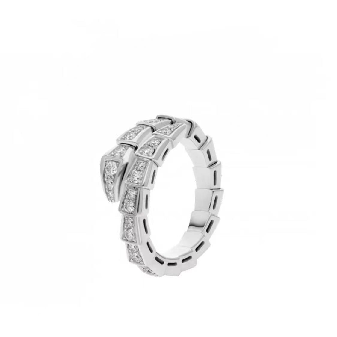 Wholesale Trendy Snake Open Ring For Women Zinc Alloy Serpent Jewelry Stylish Fashion Accessory Boutique Resale Gift