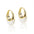 Wholesale  oval ear buckle  light luxury earrings