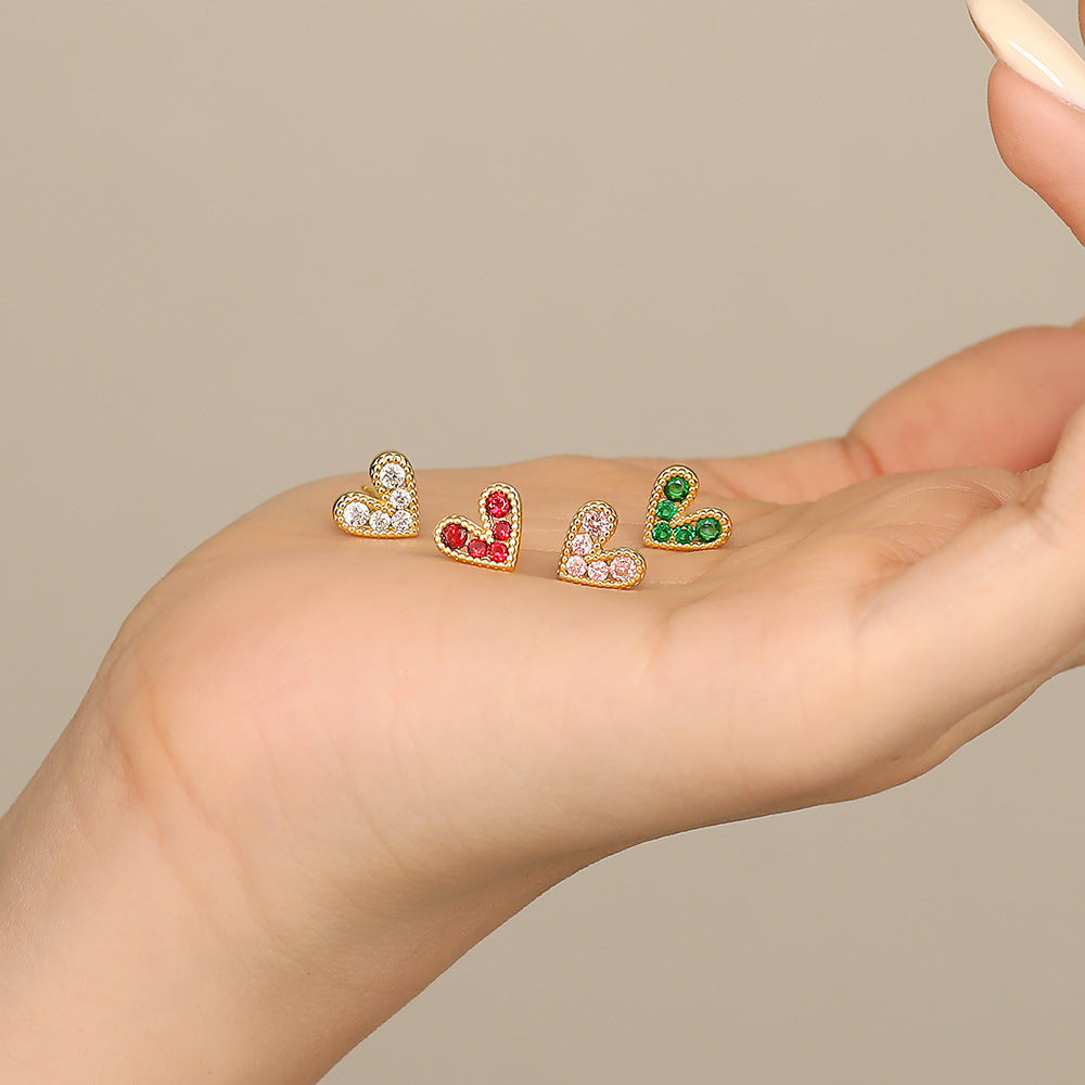 Wholesale  S925 Sterling Silver Love Earrings