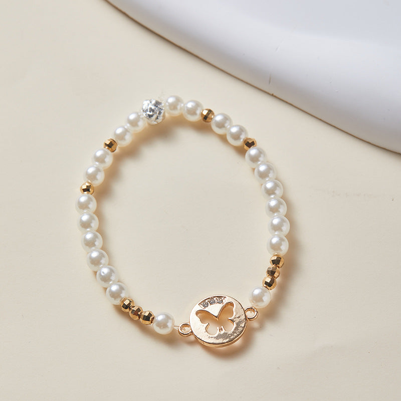 Wholesale  diamond bracelet pearl beaded suit