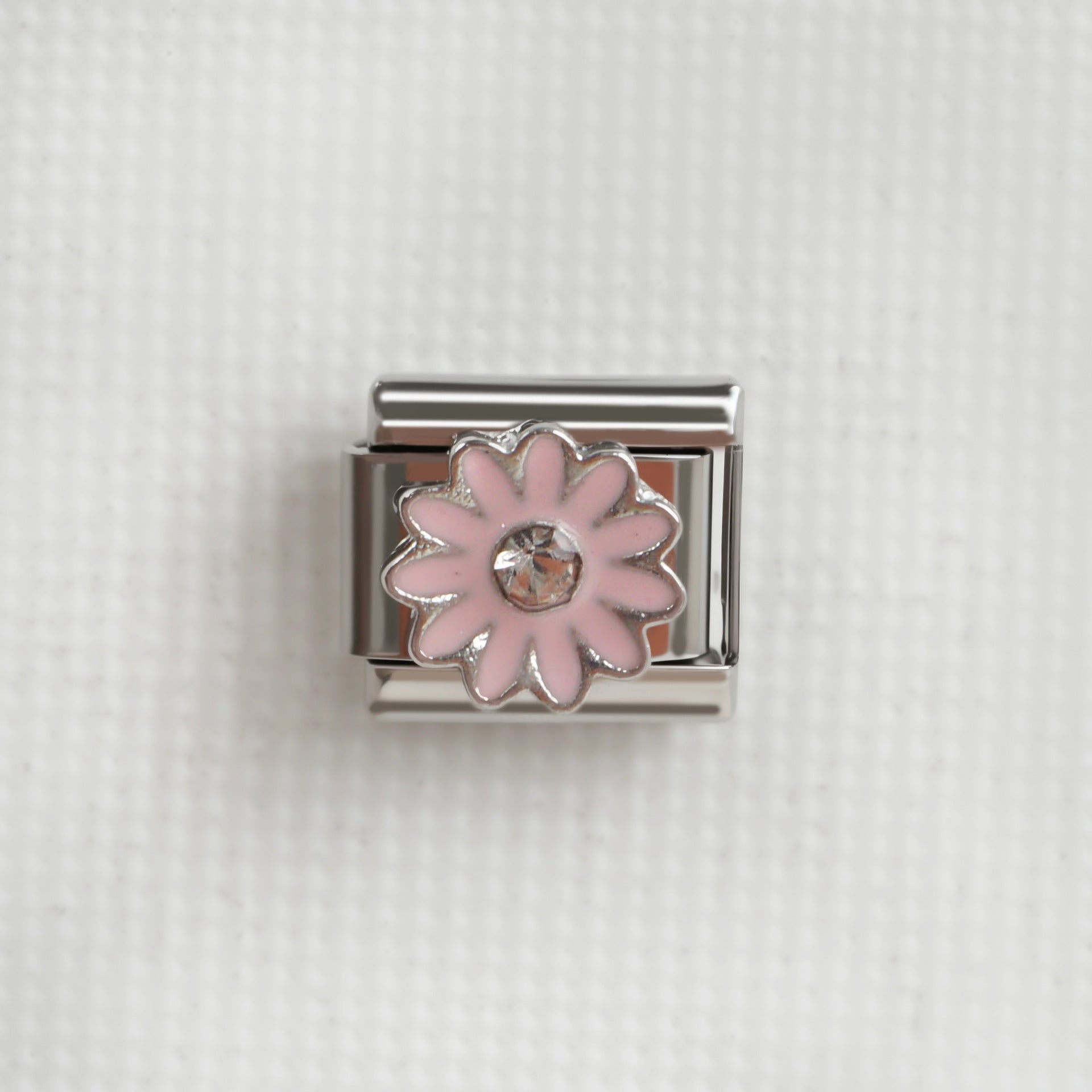 Wholesale 5pcs/pack Makeup &  Accessories Enamel Italian Charms Single Section Creative Stainless Steel Composable Bracelet