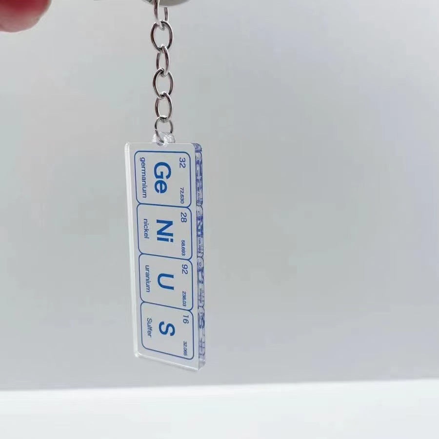 Wholesale chemical element acrylic keychains