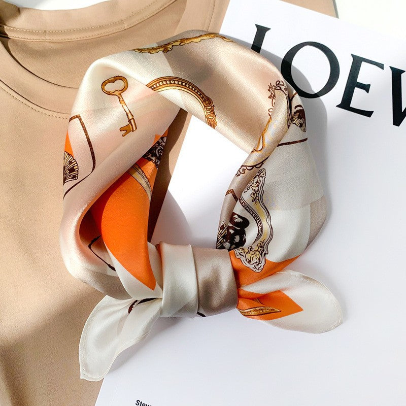 Wholesale  Silk f Women' s Autumn f f All-match Hair Band Fashion Small Square f