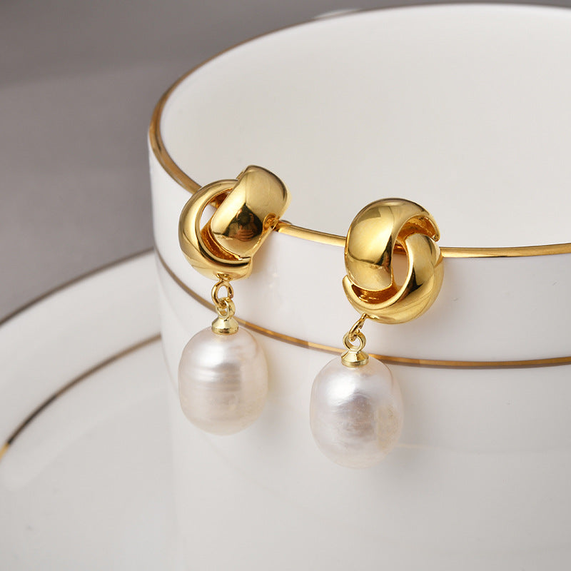 Wholesale  Baroque Special-Shaped Pearl Earrings