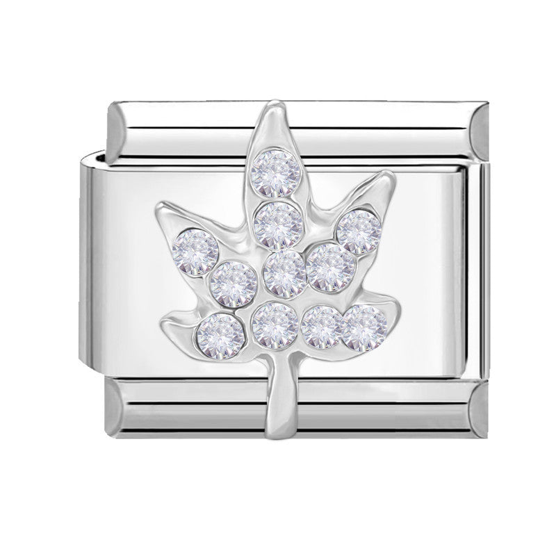 Wholesale Italian Charm Bracelet 9mm DIY Splicing Butterfly Series Stainless Steel Composable Bracelet