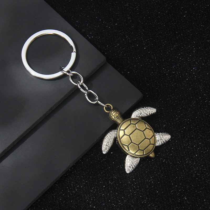 Wholesale Metal Turtle Keychain Antique Bronze Finish Car Key Accessory Boutique Gift