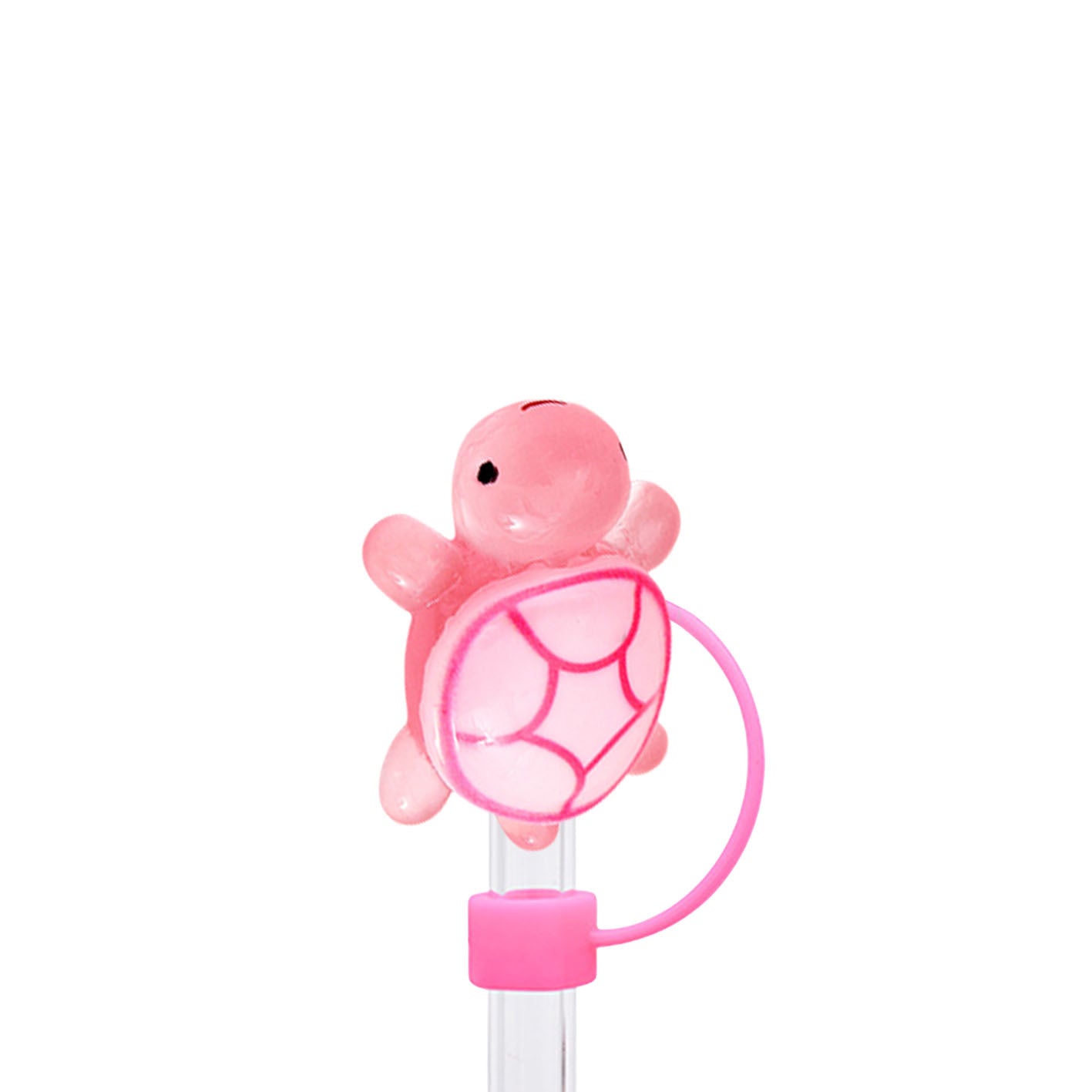 Wholesale 10pcs Luminous Turtle Series 10mm Straw Cover Straw Tube Cap