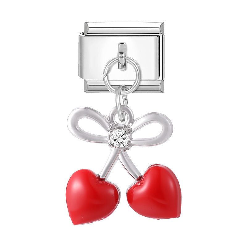 Wholesale  Italian Charm Bracelet 9mm DIY Splicing Cute Creative Stainless Steel Composable Bracelet