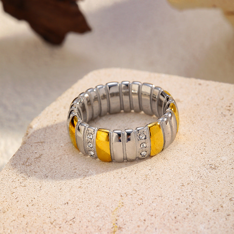 Wholesale geometric stainless steel rings