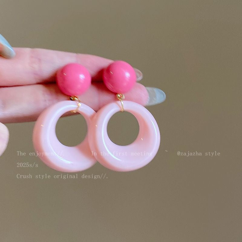 Wholesale  color hoop earrings  special earrings