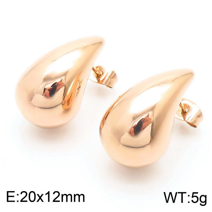 Wholesale Water Drop Earrings Stainless Steel Earrings Hollow Earrings ACC-ES-KaLun003