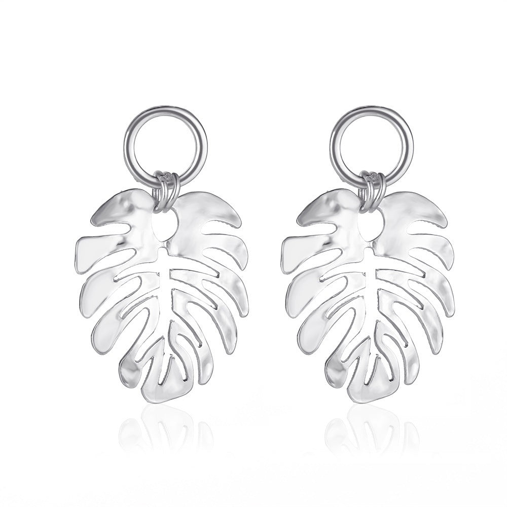 Wholesale  diamond-embedded geometric earrings