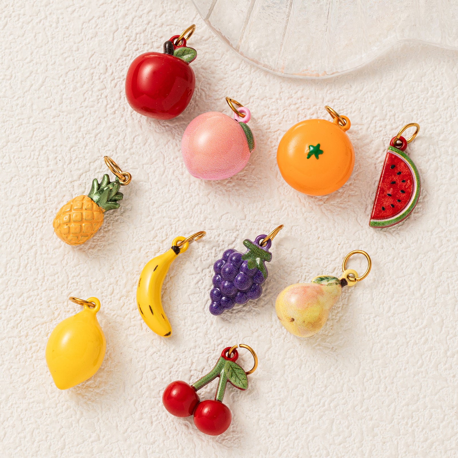 Wholesale Stainless Steel Fruit Pendant Necklace Banana Grape Charm Fashion Jewelry Accessory Gift