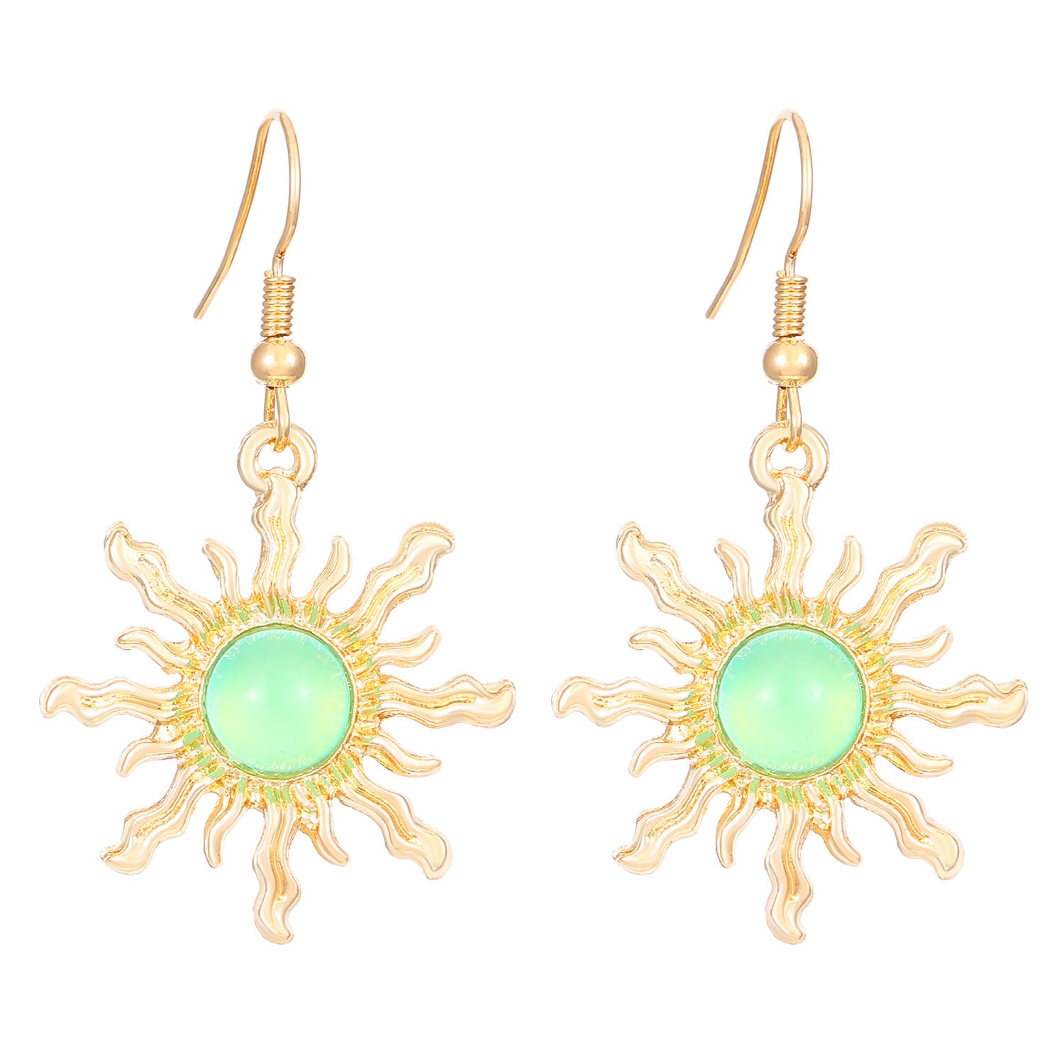 Wholesale Bohemian Sunburst Earrings Women S Retro Fashion Jewelry Accessory Party Gift