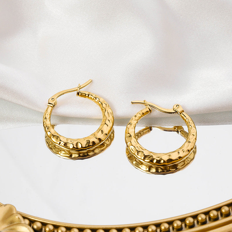 Wholesale Stainless Steel Geometric Irregular Shaped Earrings ACC-ES-RuiX010