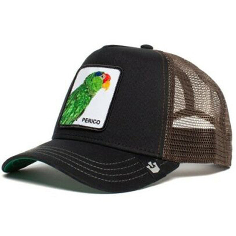 Wholesale Cartoon Animal Sun Protection Mesh Embroidery Hat Baseball Cap ACC-HT-JingKun008