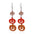 Wholesale  Diamond-Encrusted Zinc Alloy Cat Pumpkin  Web Skull Earrings