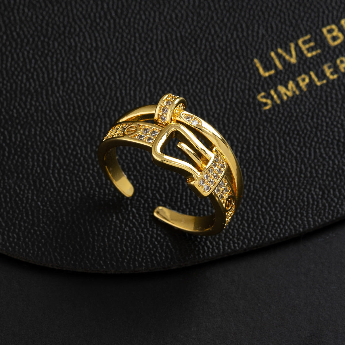 Wholesale Modern Geometric Copper Ring Fashion Jewelry Accessory For Women Gift Resale